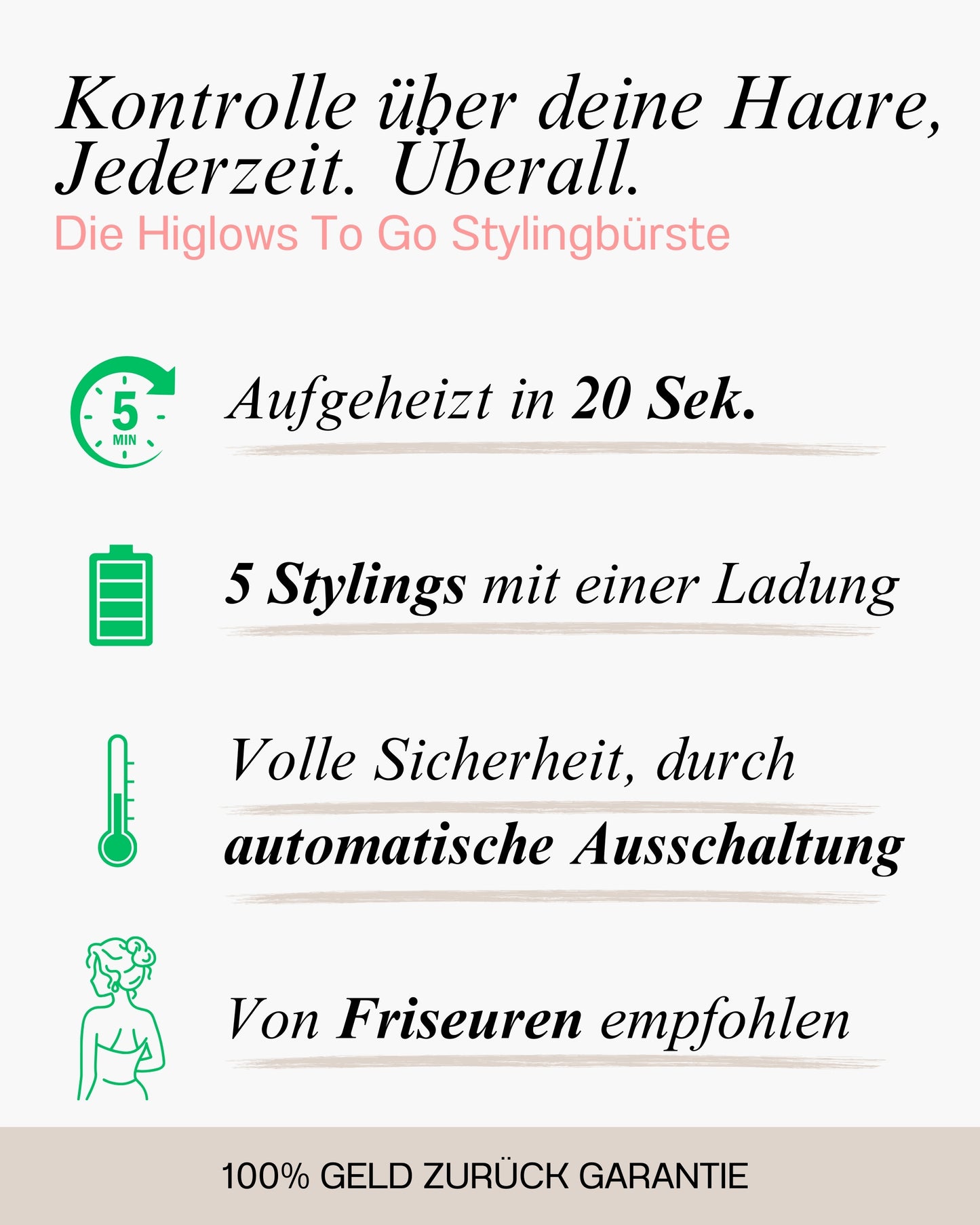 Higlows™ ToGo Stylingbürste